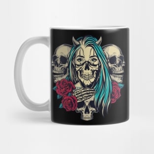 queen of skulls Mug